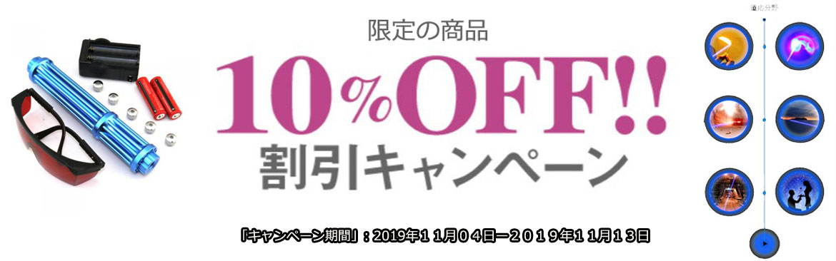 2019年11月laser割引